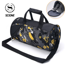 Scione Nylon Printing Travel Sport Shoulder Bags For Men Women Waterproof Luggage Duffel Training Crossbody Handbag Shoe Storage 2024 - buy cheap