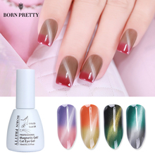 BORN PRETTY Thermal Cat Eye Nail Gel Polish 10ml Temperature Color Changing Soak Off UV Gel Magnetic Stick Needed 2024 - buy cheap