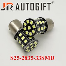 Bombilla trasera de coche, luces de freno de marcha atrás, luz de circulación diurna, blanca, 100 1156 1157 7440 BA15S P21W 33 led 7443 smd, 2835 Uds. 2024 - compra barato