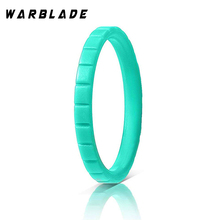 WarBLade 2018 New 3mm Hypoallergenic Crossfit Flexible Silicone Ring For Women Wedding Rings Food Grade FDA Silicone Finger Ring 2024 - buy cheap