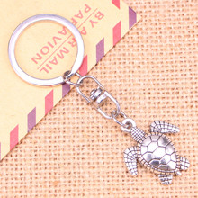20pcs New Fashion Keychain 26*23 mm tortoise turtle sea Pendants DIY Men Jewelry Car Key Chain Ring Holder Souvenir For Gift 2024 - buy cheap