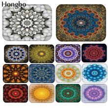 Hongbo-alfombrillas de bienvenida con flores bohemias, estampado geométrico de Mandala, para baño y cocina, alfombra Floral, felpudo 2024 - compra barato