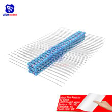 100PCS/Lot Metal Film Resistor 1% 2W 1R-1MΩ 1R 4.7R 10R 100R 220R 1K 2.2K 4.7K 6.8K 10K 22K 47K 100K 470K 1MΩ Ohm Resistance 2024 - buy cheap