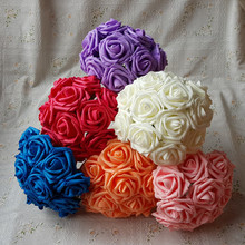 50pcs 7cm PE foam arch flower Wedding bouquet artificial rose silk fake flower wedding car party decor 2024 - buy cheap