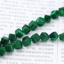 Green malachite square block shape diagonal 6x6mm loose beads 15inches 2 piece/lot  stone women jewelry wholesale 2024 - buy cheap