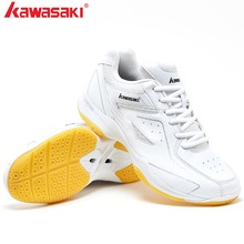 Белые профессиональные кроссовки для бадминтона KAWASAKI, дышащие противоскользящие легкие кроссовки для тренировок, теннисные туфли, 2019, обувь для тенниса, обувь для бадминтона, обувь для тенниса, обувь для тренировок, нескользящая, 2019 2024 - купить недорого