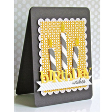 Letters Metal Die Cuts Cutting Dies happy birthday pattern For DIY Scrapbooking Embossing Photo Album Paper party manual Cards 2024 - buy cheap