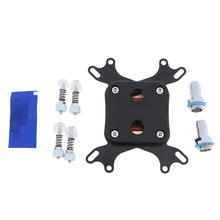 POM CPU Water Cooling Block Nickel Plated Copper Base Inner Channel For Intel 775/1150/1155/1156/1366, AMD AM2/AM3/AM3+ 2024 - buy cheap