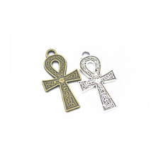 30PCS 37x21mm Antique Silver/Antique Bronze Crosses Charm Pendants For Jewelry Making 2024 - buy cheap