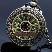 Clássico Bronze céu aberto pingente colar relógio DE bolso mecânico luminosa presente Hour P250 DE 2024 - compre barato