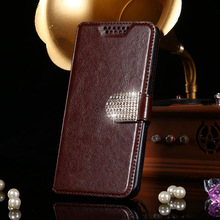 Capa carteira para micromax canvas spark q380, capa protetora de couro com flip de alta qualidade, bolsa para telefone móvel 2024 - compre barato