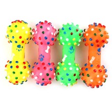 16*6cm Pet Dog Cat Toys Puppy Squeaky Sound Toy Rubber Bone Dumbbell Chewing Training Playing Toys 2024 - buy cheap