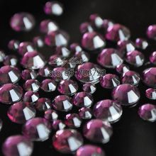 1000 pcs 2mm - 6mm Mix Size Grape Purple 14 Facets Resin Round Rhinestone Sparkling Rhinestones Nail Art Decoration DIY N17 2024 - buy cheap