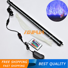 Eua au ue plugue à prova d' água 60 cm 5050 rgb led aquarium fish tank submersíveis light lâmpada bolha de ar novo controle remoto 2024 - compre barato