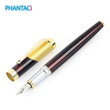 Business Office Fountain Pen 0.5mm Medium Nib Metal Black Iraurita Gold Clip Writing Fountain Pens School Stationery Supplies 2024 - buy cheap