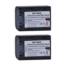 2Pcs 1100mAh NP-FH50 NP FH50 NPFH50 Battery for Sony FH70 FH100 A230 A330 A290 A380 A390 HDR-TG1E TG3 TG5 TG7 DSC-HX1 DSC-HX200 2024 - buy cheap
