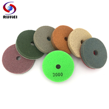 (4FP6) 7 Pieces/Lot 100mm Sponge Polishing Pads for Granite and Marble 4Inch Concrete Floor Polishing Pad Foam Grinding Disc 2024 - buy cheap