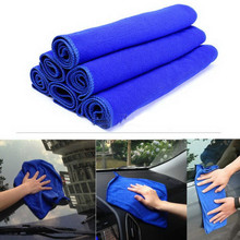 7 шт., синее высококачественное впитывающее полотенце из микрофибры синего цвета для мытья автомобиля, уход за автомобилем, полотенце из микрофибры, многофункциональное полотенце # BL5 2024 - купить недорого