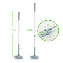 Esfregão de alumínio extensível, escova para piso de canto, banheiro, haste longa, rotação gratuita, ferramentas de limpeza de banheiro, 1 peça 2024 - compre barato