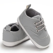Zapatos de primavera para bebé recién nacido, calzado clásico de cuero PU para primeros pasos, con cordones, 0-18M 2024 - compra barato