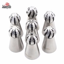 7PC Flower Ball Cupcake Stainless Steel Russian Nozzles Fondant Icing Piping Tips Cream Torch Pastry Tubes Cake Decorating Tools 2024 - buy cheap