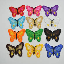36Pcs Butterfly Embroidered Applique Iron On Sew On Patch Mixed Color for diy sewing wholesale 2024 - buy cheap