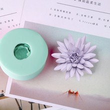 HC0037 Silica gel 3D molds Purple Lotus silicone soap mold candle mold aroma mould handmade soap making resin clay molds 2024 - buy cheap
