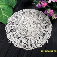 Free shipping crochet lace table cloth cover overlay for home decoration wedding table cloth cutout tablecloths white beige 2024 - buy cheap
