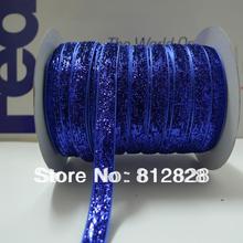 3/8 ''10 мм #01 королевский синий металлик бархатная лента отлично подходит для повязки на голову 2024 - купить недорого