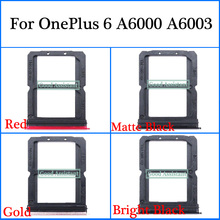 Bandeja Sim Original para OnePlus 6 1 + 6 A6000 A6003, piezas de ranura para soporte de tarjetas Micro SD, adaptador de tarjeta Sim 2024 - compra barato