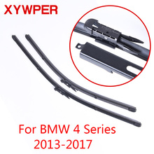 XYWPER стеклоочистители для BMW 4 серии F32 F33 F36 2013 2014 2015 2016 2017 автомобильные аксессуары мягкие резиновые стеклоочистители 2024 - купить недорого