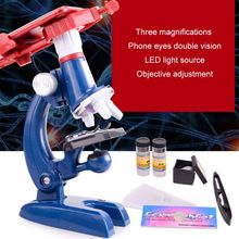 100X-1200X Biological Microscope Kit w/ Mobile Phone Holder Educational Toy Gift 2024 - buy cheap