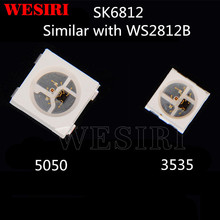 10~1000pcs SK6812 5050/3535 RGB SMD (similar with WS2812B) Individually Addressable Digital Full Color LED Chip Pixels DC5V 2024 - buy cheap