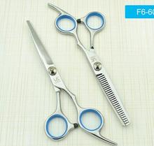 Conjunto de tesouras para cabeleireiro profissional, 6 polegadas, para salão de beleza, tesoura de desbaste para cortar cabelo, ferramentas para barbearia 2024 - compre barato