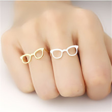 Moda bonito óculos anéis para mulher ouro branco rosa três cor opcional 2024 - compre barato