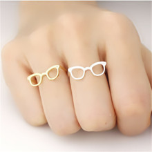 Fashion Cute Glasses Rings for women Gold White Rose Three Color Optional 2024 - buy cheap