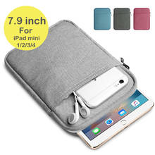 7.9 inch Tablet Bag Sleeve Pouch Case for iPad mini 4 Case Zipper Bag Shockproof Tablet Case for iPad mini 1 2 3 Free Shipping 2024 - buy cheap