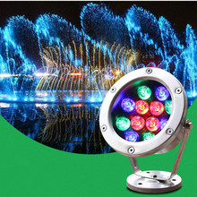 Luces de fuente subacuáticas, 30W, 36W, luz Led impermeable para estanque, luces Led de cascada de 24V, focos RGB coloridos, lámpara LED para fiesta en Spa 2024 - compra barato