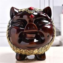 Abstract Resin Pig Figurines Miniature Statue Baby Piggy Bank Saving Cash Coin Money Box Birthday Gifts Home Decor Accessories 2024 - buy cheap