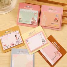 4 pcs/lot Tower N Times Memo Pad Sticky Notes Cute Post Bookmark Stationery Label Stickers School Supplies Notepad escolar 2024 - buy cheap