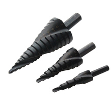 4-12/20/32mm Nitriding Spiral Groove Step Drill Bit Metric Sizes 3Pcs With Bag packaging 2024 - buy cheap