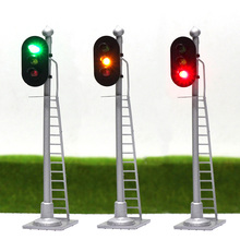 3pcs HO Scale 1:87 Model Traffic Light Signals 3-Light 2-Light Railway Block Signal 1:87 HO Scale 2024 - buy cheap