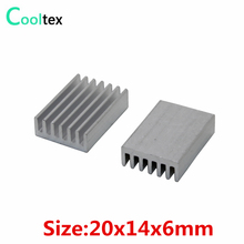 500pcs 20x14x6mm Aluminum Heatsink radiator Heat Sink for Electronics chip COOLER cooling 2024 - buy cheap