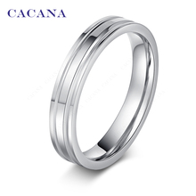 CACANA кольца из нержавеющей стали для женщин, зеркальные блестящие стильные персонализированные украшения, оптовая продажа, NO.R24 2024 - купить недорого
