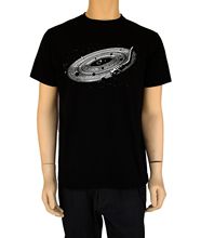 Remix-Camiseta con estampado de disco de vinilo para hombre, camisa de 100% algodón con estampado de música, tocadiscos de Dj, cuello redondo, nueva marca de moda, 2019 2024 - compra barato
