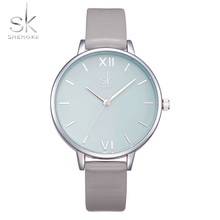 Shengke Watches Women Fashion Watch New Elegant Dress Leather Strap Ultra Slim Wrist Watch Montre Femme Reloj Mujer 2024 - buy cheap