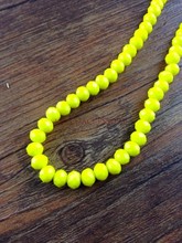 Free Shipping 350Pcs Porcelain Of Yellow Round Faceted Glass Crystal Spacer Beads Charms 8mm For Jewelry Making Craft DIY 2024 - buy cheap