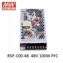 Original MEAN WELL RSP-100-48 Switching Power Supply 48V 2.1A 100W Meanwell ac dc 48V power supply with PFC function UL CE TUV 2024 - buy cheap