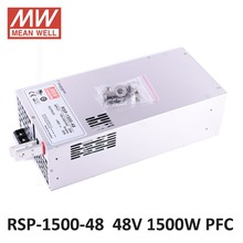 Meanwell-fuente de alimentación conmutada, controlador para tira led, 1500W, SMPS, PFC, función RSP-1500-48, 48V, DC LED, 1500W, 48V, 32A 2024 - compra barato