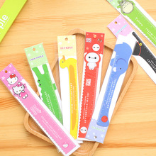 Creative stationery 15CM Cartoon magnetic ruler Animal learning office can bend rulers Student School Stationery School supply 2024 - buy cheap